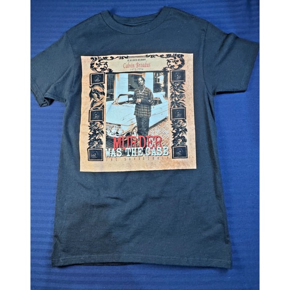 NWT Death Row Records Snoop Dogg Tee Sz S Reprint of 1994 "Murder Was the Case" - Picture 1 of 7